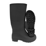 XYEHS DR-8 38cm PVC Rain Boots Chemical Resistant Ordinary Working Protection with PVC Uppers PVC & Nitrile Sole Nylon Liner - Image 4