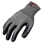 XYEHS NJE872C ANSI CUT A3 Cut Resistant Work Gloves, 18 Gauge HPPE/Spandex Liner, Micro-Foam Nitrile Palm Coated, Abrasion Resistant, Oil Repellent - Image 4