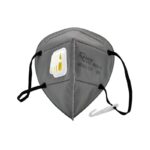 NABES NBS9501VC KN95 Earloop Mask with Valve – Gray Activated Carbon Odor-Protective Face Mask - Image 2