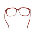 XYEHS 9320 Non-Prescription Glasses with Clear Glass Lenses & Red Flower Plastic Frame Eyeglasses - Image 4