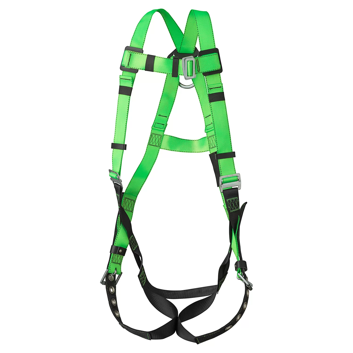 XYEHS EPI-11003 Full Body Fall Protection Safety Harness, 5-Point Adjustment with Fall Indicator, Back D-Ring, Grommet Leg Buckles, Universal Fit - Image 1