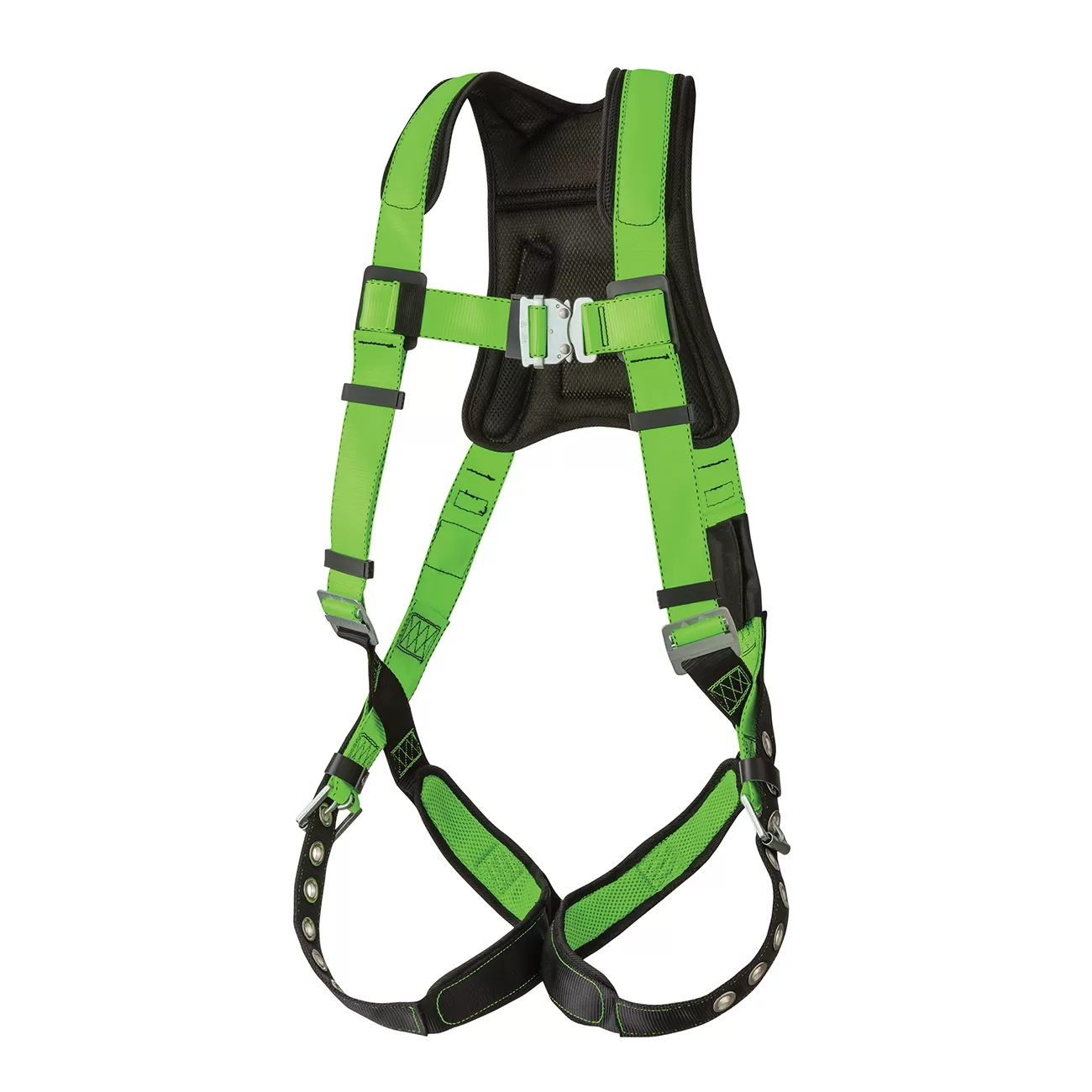 XYEHS EPI-11004 Full Body Fall Protection Safety Harness Belt, Back D-Ring, Padded Back Shoulder & Legs, Grommet Leg Buckles, 5-Point Adjustment - Image 1